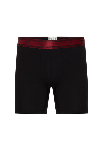 Men's Modal Fabric Boxer Briefs 3 Pack - Red, Brown, Anthracite