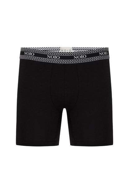 Men's Modal Fabric Boxer Briefs 3 Pack - Black