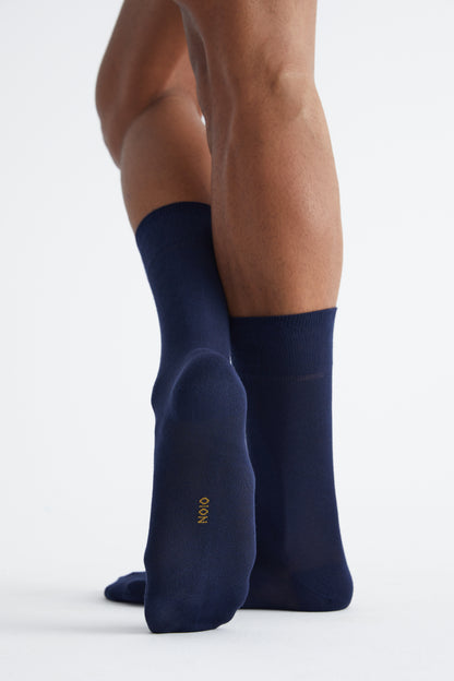 Modal Socks 6 Pack - Navy Blue, Black