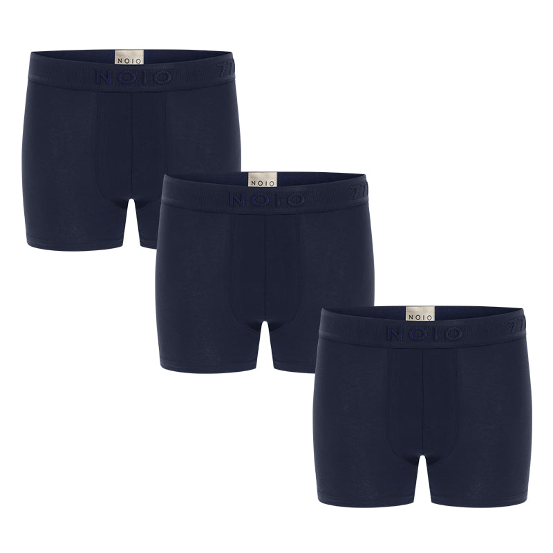 Men's Boxer Briefs 3 Pack - Dark Blue